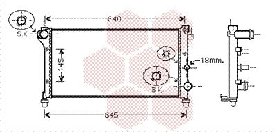 VAN WEZEL Radiators, Motora dzesēšanas sistēma 17002362